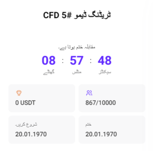 CFD ٹریڈنگ ڈیمو #5۔